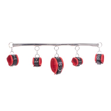 Spreader Bar deluxe set - Red Leather