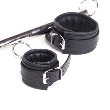 Spreader Bar deluxe set - Black Leather