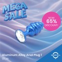 Aluminum Alloy Anal Plug 1 - Blue