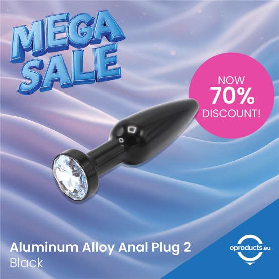 Aluminum Alloy Anal Plug 2 - Black