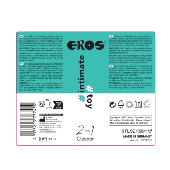 EROS 2in1 intimate toy Cleaner