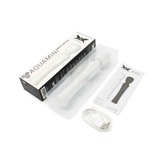 Pixey Aquamini White Edition mini wand vibrator kopen | SecretLoveToys