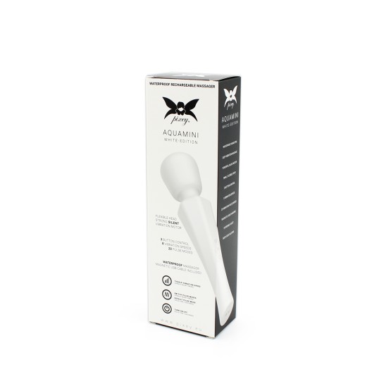 Pixey Aquamini White Edition mini wand vibrator kopen | SecretLoveToys
