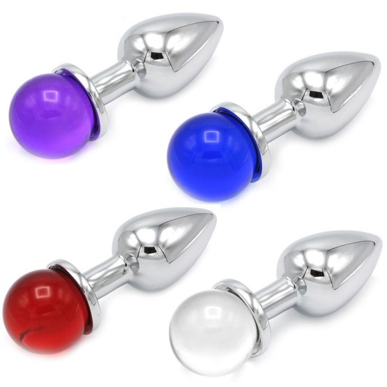 Anal Plug Ball Gem Clear