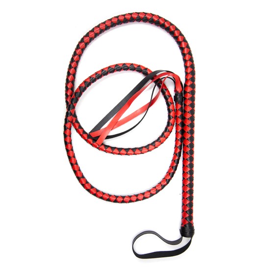 Whip 190 cm Black & Red