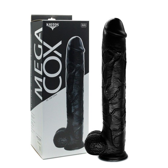 Kiotos Cox Mega Black 09 XXL Dildo 48 cm | Zwarte Mega Dildo