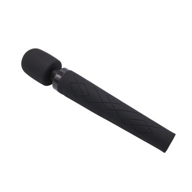 Pixey Deluxe Black Velvet Wand Vibrator L voorkant