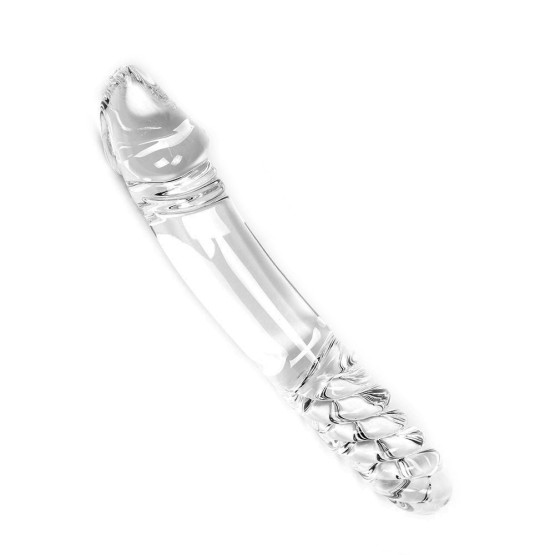 Glass Dildo Clear Double
