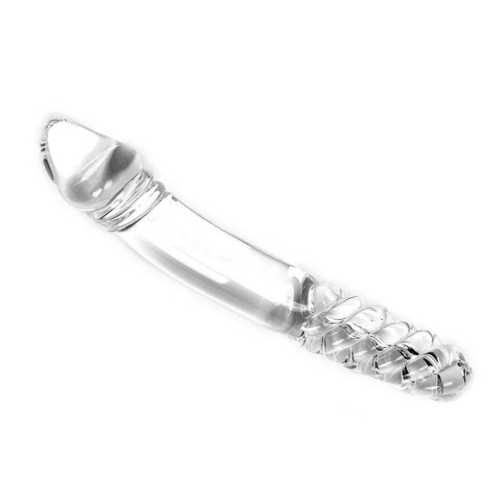 Glass Dildo Clear Double