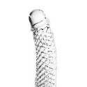 Glass Dildo Clear Penis Ribbed
