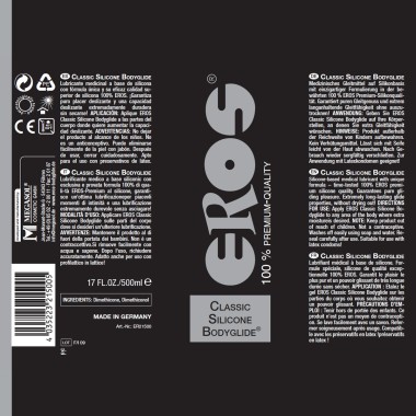 EROS Classic Silicone Bodyglide 500ml