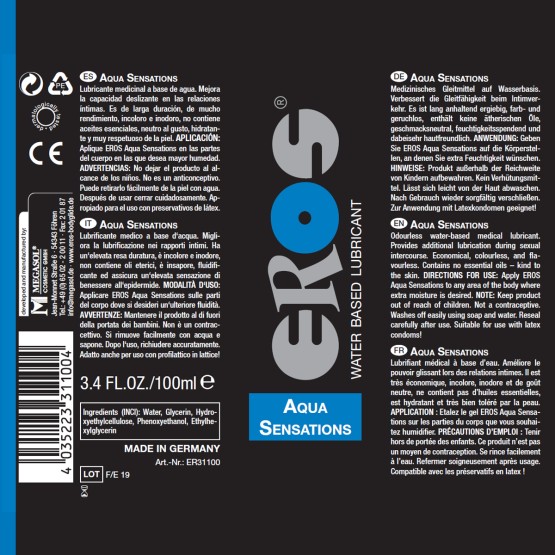 EROS Aqua Sensations 100ml
