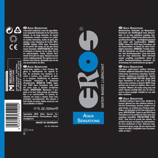 EROS Aqua Sensations 500ml