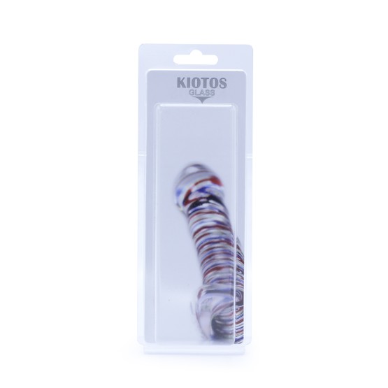 Glass Buttplug White Tickler