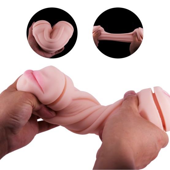 Masturbator with Soft Teeth Mouth/Vagina