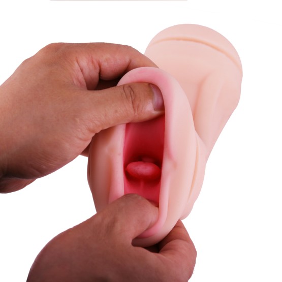 Masturbator with Soft Teeth Mouth/Vagina