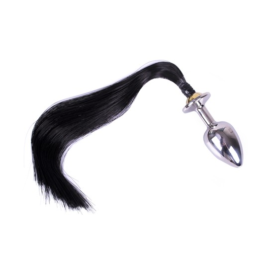 Buttplug with Horsetail - Black