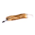 Fox Tail Plug Brown & White - Short