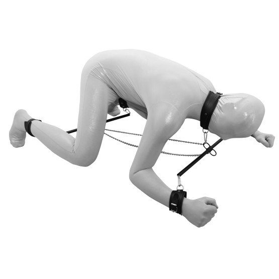 Prisoner`s Bar/Chains Set /w Leather Cuffs