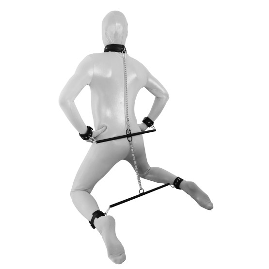 Prisoner`s Bar/Chains Set /w Leather Cuffs