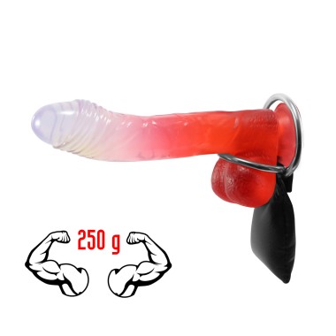 Leather Weight 2 Rings "Strong Man" 250 g