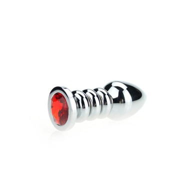 Ribbed Buttplug Red