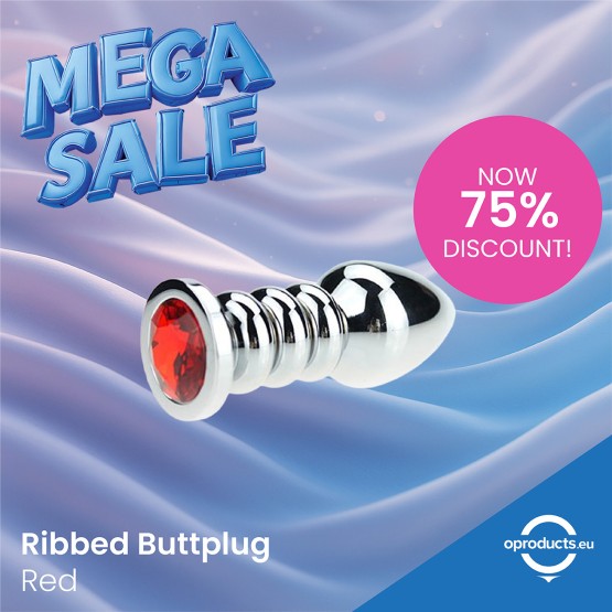 Ribbed Buttplug Red