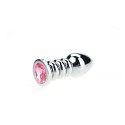 Ribbed Buttplug Pink