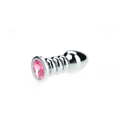 Ribbed Buttplug Pink