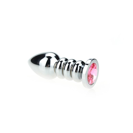 Ribbed Buttplug Pink