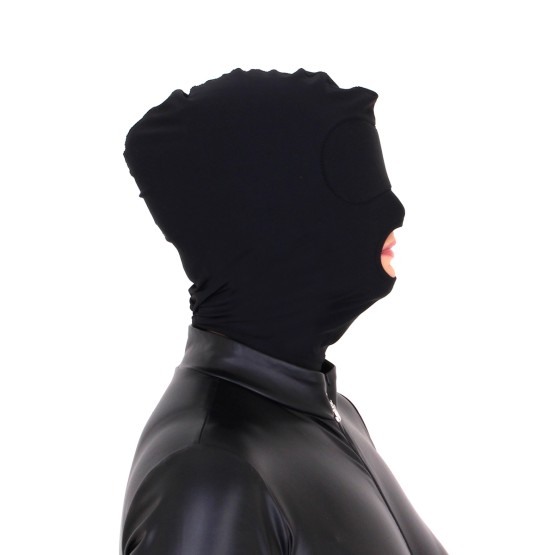 Black BDSM Hood Mouth Only
