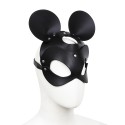 Black Mouse Leather Mask