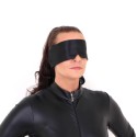Black Blindfold Satin Look