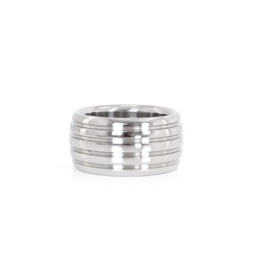 Fancy Steel Donut Cockring 40 mm