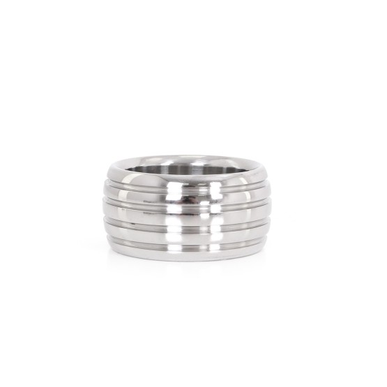 Fancy Steel Donut Cockring 40 mm
