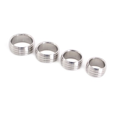 Fancy Steel Donut Cockring 40 mm