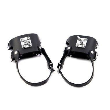 Leather Ankle Restraints with Heavy O-Ring