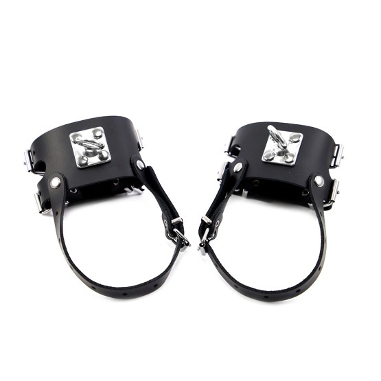 Leather Ankle Restraints with Heavy O-Ring