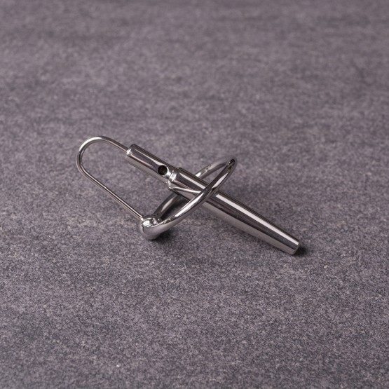 Hollow Penisplug with Glansring - 25 mm