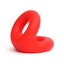 Liquid Silicone Rugby Ring - Red
