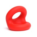 Liquid Silicone Rugby Ring - Red