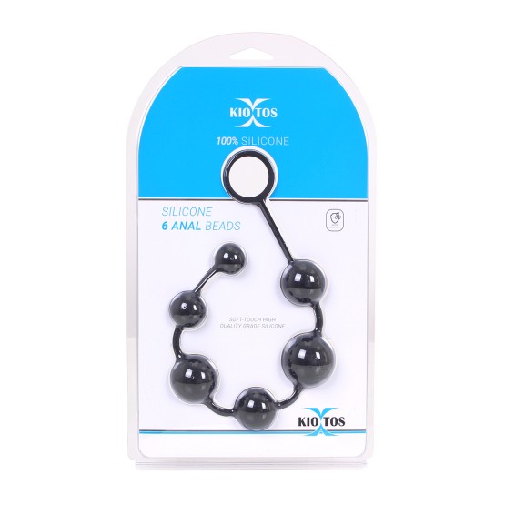Silicone 6 Anal Beads