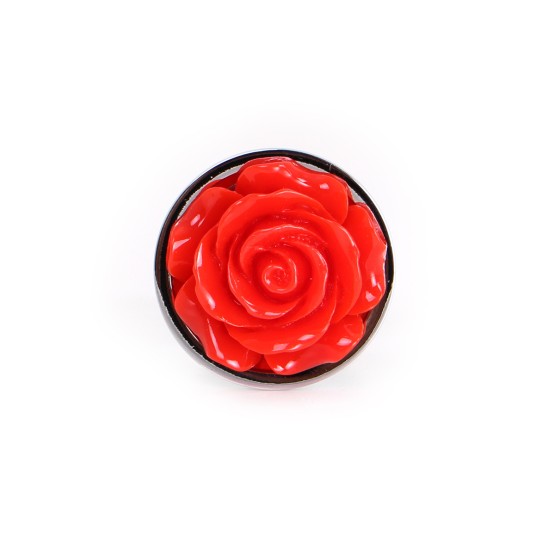 Aluminium Buttplug Red Rose