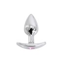 Aluminium Handle Buttplug Pink Gem