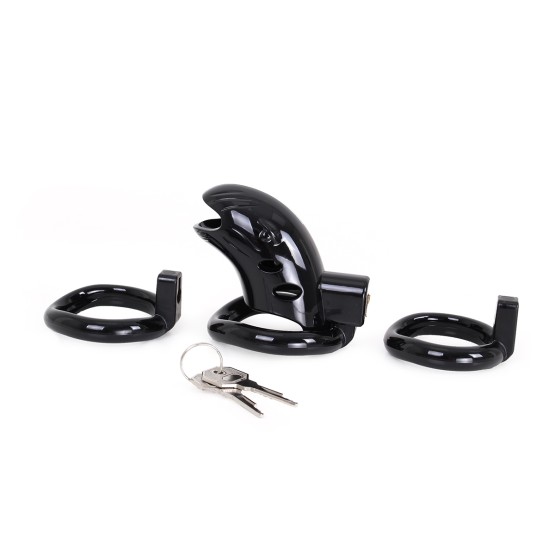 Plastic Chastity Cage Black