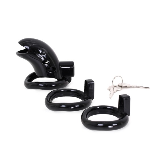 Plastic Chastity Cage Black