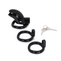 Plastic Chastity Cage Black
