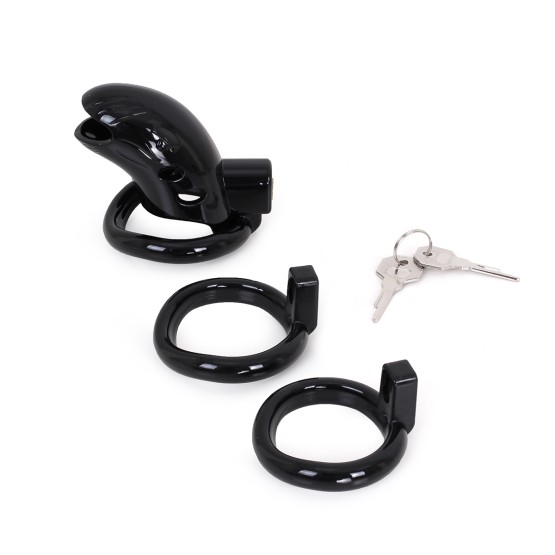 Plastic Chastity Cage Black
