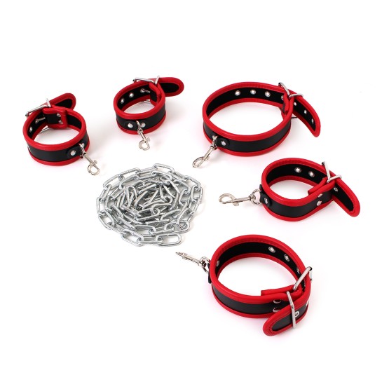 Budget Body Restraints Set Black & Red