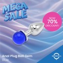 Anal Plug Ball Gem Blue